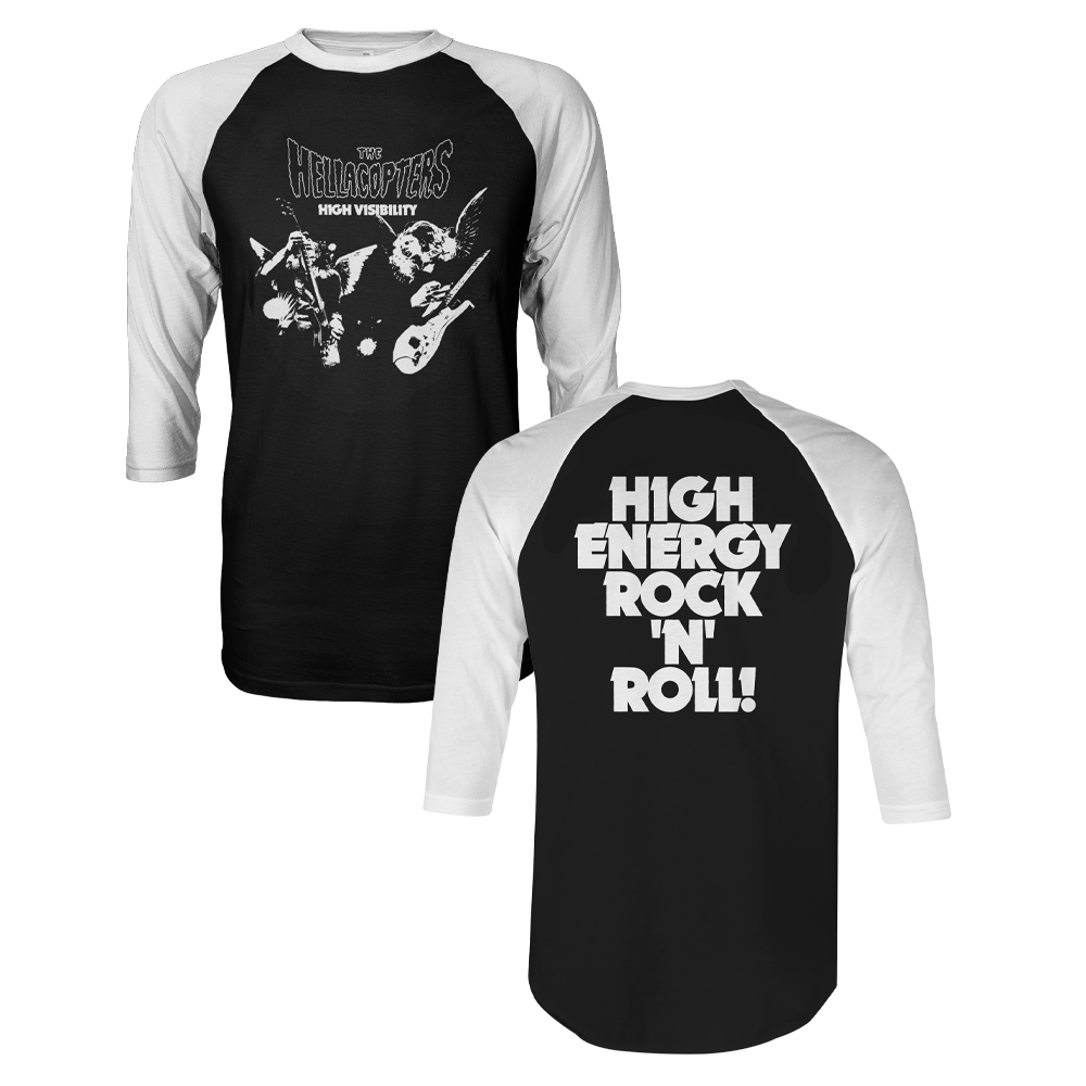 High Visibility Raglan (Black/White)