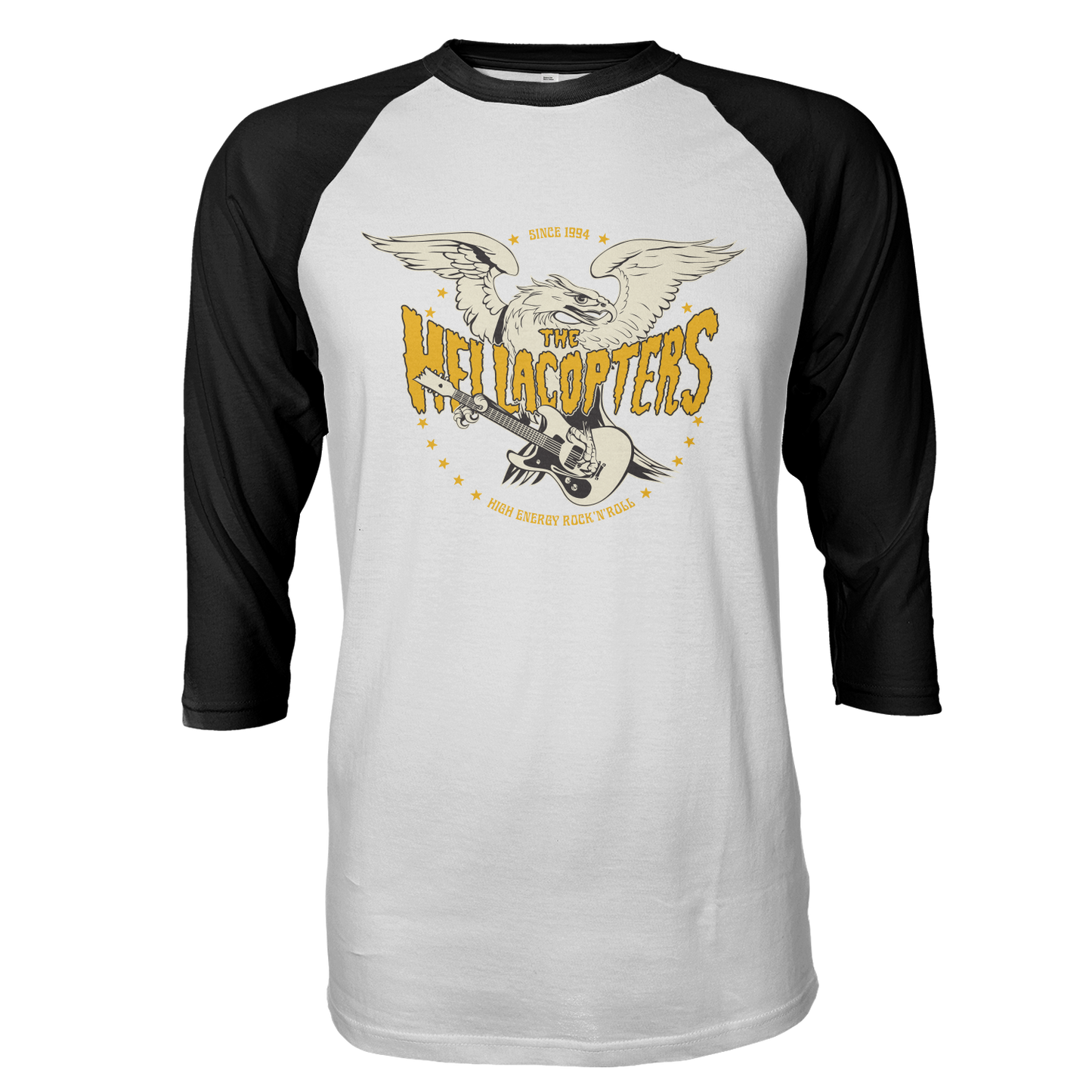 Eagle Raglan (White/ Black)