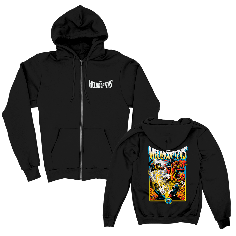 Machado Zip Up Hoodie (Black)